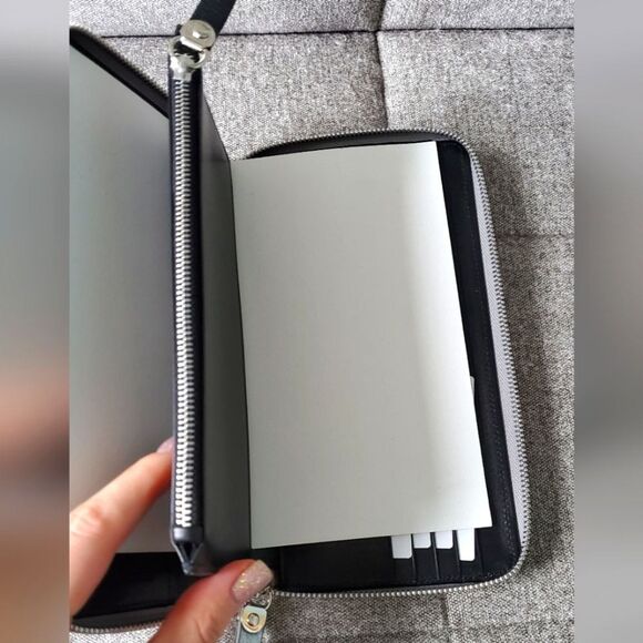 Maison Martin Margiela 11 Silver Cracked Leather Foil Travel Long Wallet Clutch - Picture 6 of 15